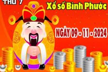 Kết quả XSBP ngày 9/11/2024 đài Bình Phước thứ 7 hôm nay chính xác nhất