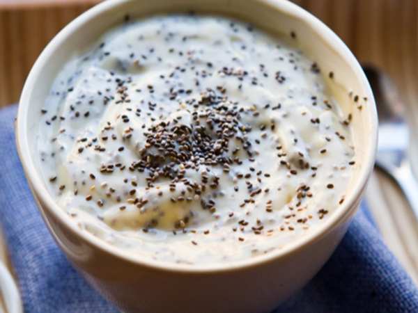 Cháo yến mạch hạt chia