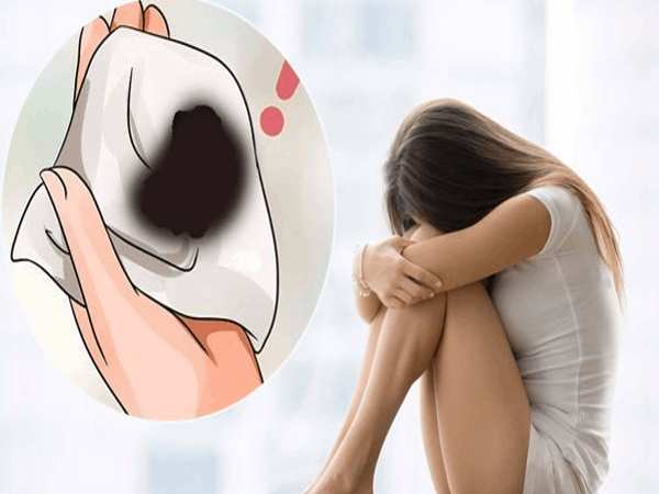 Máu kinh nguyệt màu đen có sao không