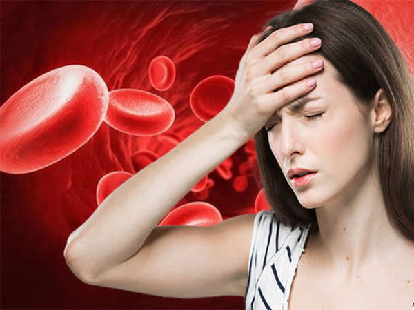 Hóa mắt chóng mặt có thể là bệnh thiếu máu